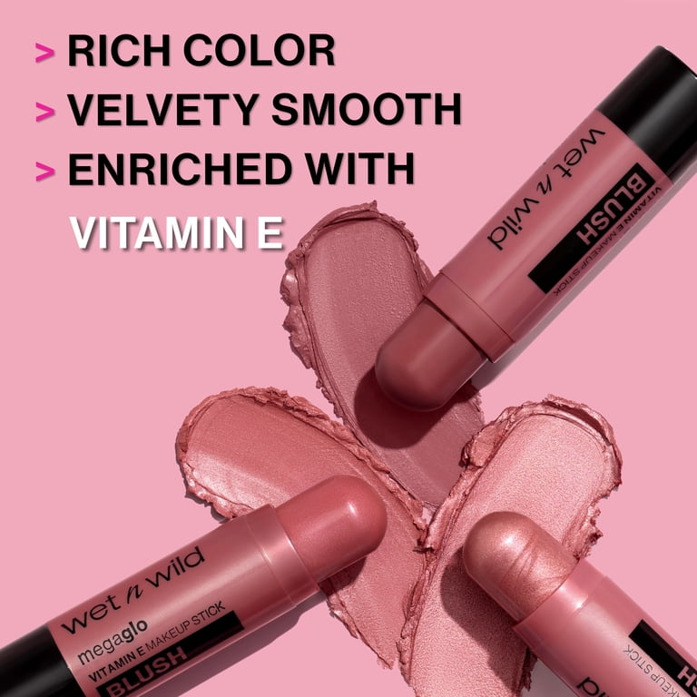 Wet n Wild Mega Glo Vitamin E Blush Stick, Peach Bums photo 2