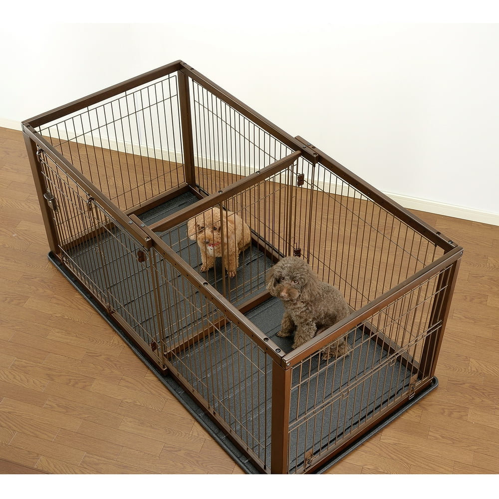 Richell Expandable Pet Crate Divider, Small, Brown