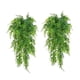 thumbnail image 1 of Matsuzay Plantas colgantes verdes artificiales, versátiles, de plástico, para cualquier espacio, 2 uds. Decoración del hogar, 1 of 6