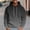 Gray, variant on Qulqfy Oversized Hoodie Men Green Graphic Pullover Fleece-Lined Long Sleeve Hooded Sweatshirts with Kanga Pocket Men's Sweatshirts L