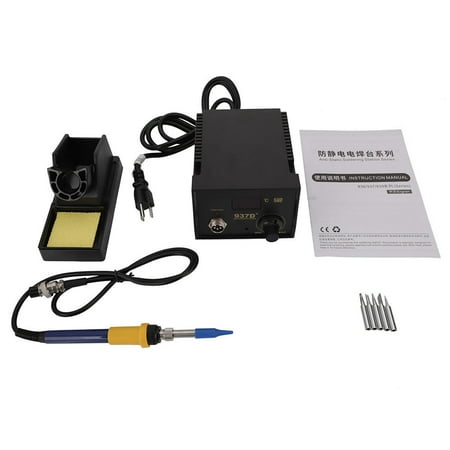 - Zimtown Rework Soldering Station Heater Iron Welding Solder Desolder SMD Tool 5 Tips ESD 937D+