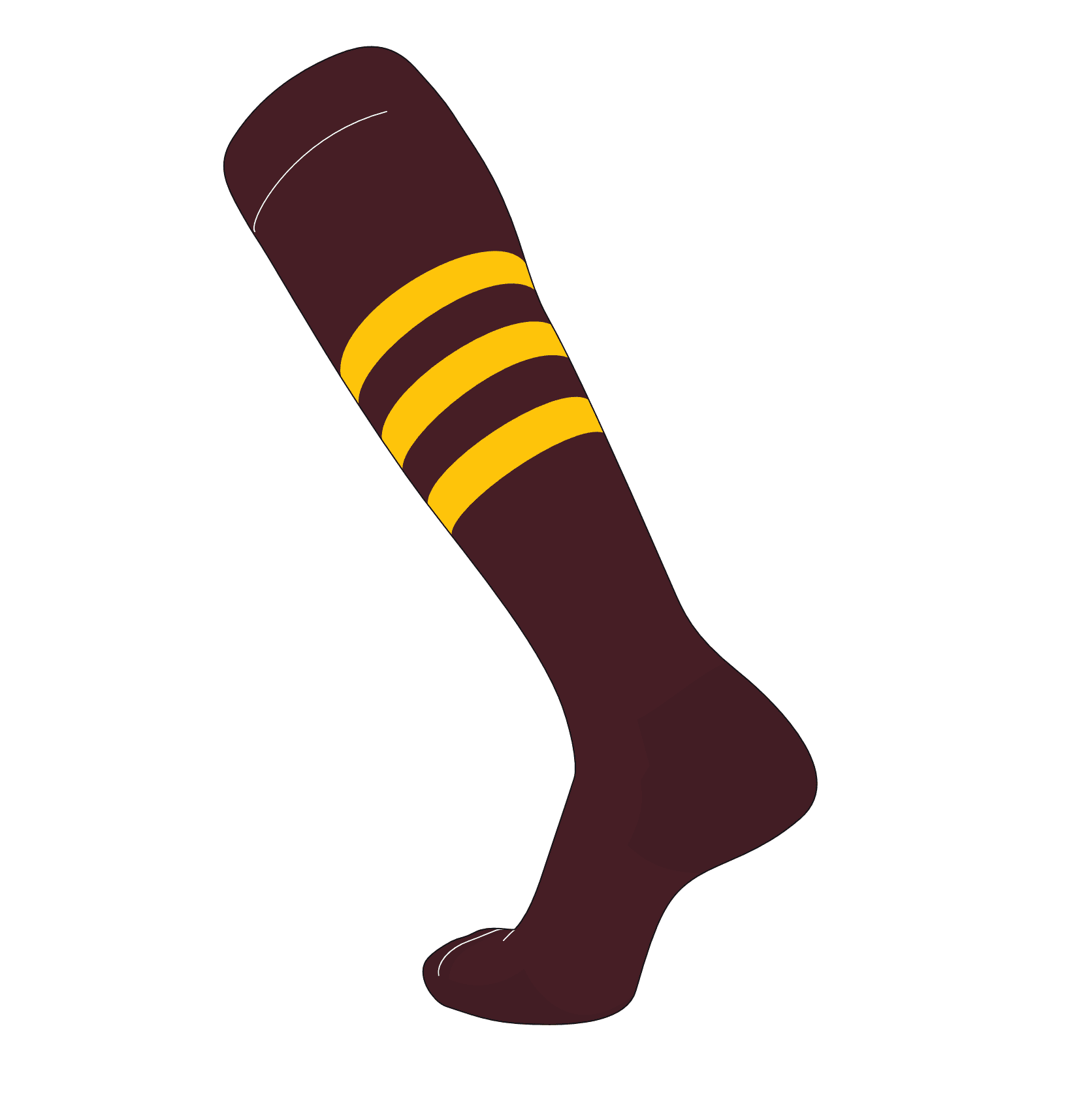 maroon elite socks