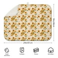 thumbnail image 2 of Microfibre Drying Mat for Kitchen Sunflower Colorful Floral Dish Drying Drainer Mat Absorbent Drying Mat Washing Up for Glass, Plate & Cup 18inch X 24inch, 2 of 5