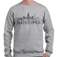 thumbnail image 2 of Skyline Buenos Aires Argentina Sweatshirt Unisex 3X-Large Grey, 2 of 5