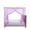 Purple, variant on Steadline Bed Canopy Mosquito Net with Side Opening - Breathable Polyester Mesh for Indoor and Outdoor Use with Easy Installation Design