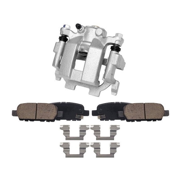 Rear Brake Pad and Caliper Kit - Compatible with 2013 - 2019 Nissan Pathfinder 2014 2015 2016 2017 2018