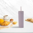 thumbnail image 4 of Tumbler with Lid And Straw Slim Plastic Tumbler - Double-Wall Insulated Cup with Lid for Coffee/Water (450Ml Travel Mug)Tumbler with Lid And Straw for Outside, 4 of 4