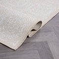 thumbnail image 5 of World Rug Gallery Transitional Floral Circles Textured Flat Weave Indoor/Outdoor Area Rug - NATURAL 2'x7', 5 of 8