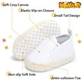 thumbnail image 5 of Infant Baby Girls Boys Canvas Shoes Soft Sole Toddler Slip On Newborn Crib Moccasins Casual Sneaker Austin Boy's Flat Lazy Loafers First Walkers Skate Shoe, 5 of 6