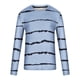 thumbnail image 5 of Blusas y camisas de manga larga con cuello redondo para hombre, blusa informal de manga larga con cuello redondo y estampado de rayas para hombre., 5 of 5