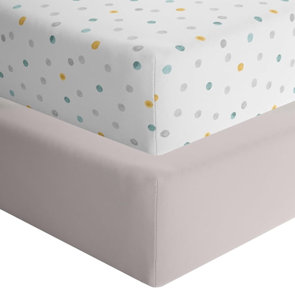 Sábanas ajustables para cuna Featherhead, 2 unidades, 132 x 71 x 23 cm, algodón