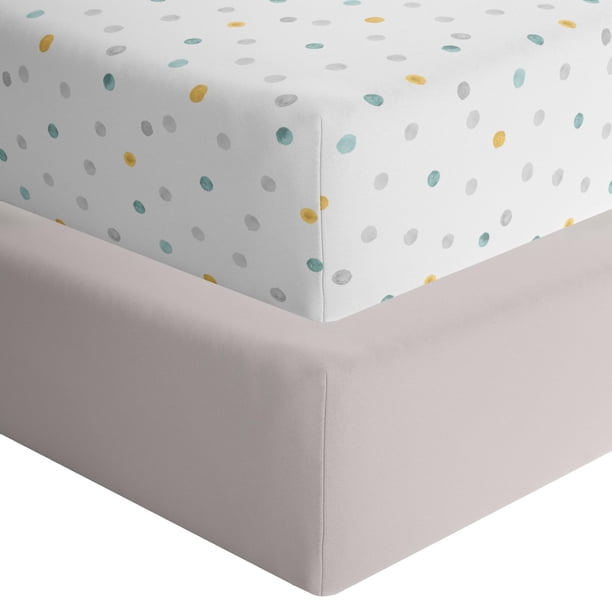 Sábanas ajustables para cuna Featherhead, 2 unidades, 132 x 71 x 23 cm, algodón