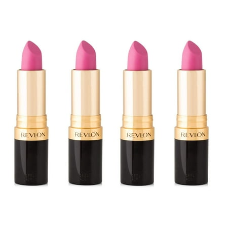- Revlon Super Lustrous Lipstick, Matte #011 Stormy Pink (Pack of 4)