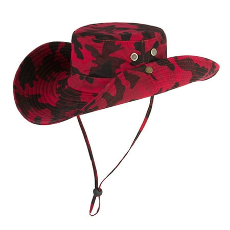 Outdoor Boonie Hat Wide Brim Breathable Hunting Fishing Safari Sun Hat