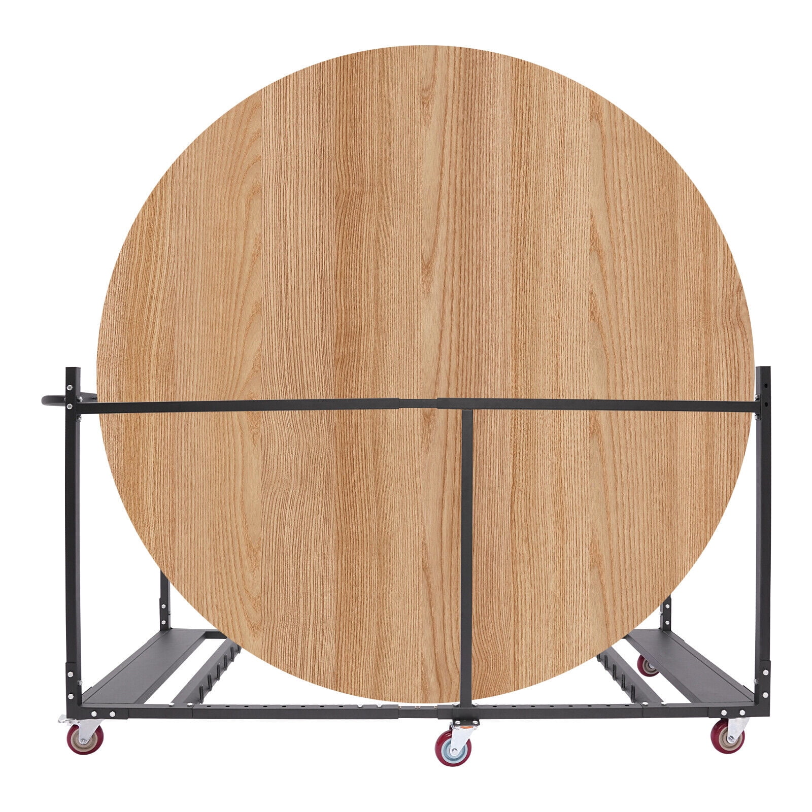 Miumaeov Folding Table Rack Dolly Cart W/ Casters Max 8 Round Table 12 Folding Table