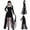 Black, variant on Tejiojio Summer Woman Fashion Solid Costume Adult Witch Skirt Dress
