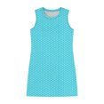 thumbnail image 6 of Qiopertar Women's Casual Polka Dot Sleeveless Dress Round Neck Side Slit Pullover Summer Beach Vacation Boho Flowy A-Line Dress, Light Blue XL, 6 of 6