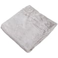 thumbnail image 2 of Northlight Plush Faux Fur with Suede Solid Throw Blanket - 50" x 60" - Gray, 2 of 8