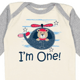 thumbnail image 4 of Inktastic 1st Birthday Boys Helicopter 1 Year Old Boys Long Sleeve Baby Bodysuit, 4 of 5