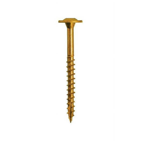 GRK Fasteners 5914858 8 x 2.5 in. Washer Cabinet Screws of Yellow Zinc, Assorted - 100 Piece