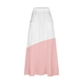 thumbnail image 4 of Womens Maxi Skirts Elastic High Waist Graphic Print Skirts Casual Vocation Holiday Skirts with Pockets, 4 of 4