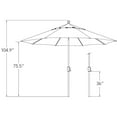 thumbnail image 7 of SimplyShade 11ft Outdoor Patio Octagon Umbrella with Push Button Tilt, Blue, 7 of 7