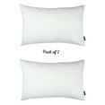 thumbnail image 2 of Mike&Co. New York Honey Set of 2 Decorative Throw Pillow Cover Solid Color Lumbar White, 2 of 3
