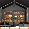 thumbnail image 3 of Domi 8x6 Ft Resin Outdoor Storage Shed with Floor, Weatherproof Plastic Garden Shed for Tools, Bikes, Lawn Mower, Patio & Backyard, 3 of 7