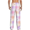 thumbnail image 3 of Balery Men'S Heart Buffalo Plaid Pants,Sleepwear Pants,Pajama Pants,Pj Bottoms Drawstring And Pockets-Small, 3 of 9
