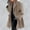 Brown, variant on AOOCHASLIY 2023 Women Tops Women Shawl Collar Fleece Coat Elegant Long Coat Outerwear Jackets