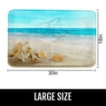 thumbnail image 3 of Bath Mats for Bathroom, Bathroom Mats Rugs No Silp, Blue Beach Washable Cover Floor Rug Carpets Floor Mat Bathroom Decorations 18x30 Inches, 3 of 9