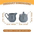 thumbnail image 2 of Sugar Bowl with Lid Cream Jug Milk Pitcher Practical Ceramic Construction for Restaurant Family, 2 of 6