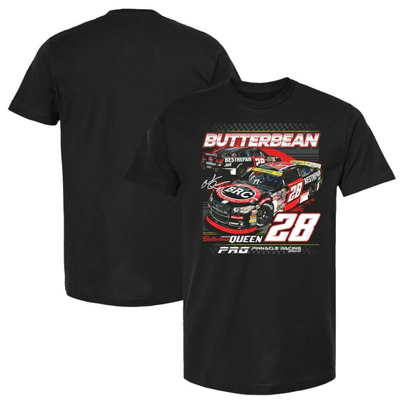 Men's Checkered Flag Sports Black Brenden Queen BRC Car T-Shirt