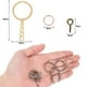 thumbnail image 4 of 2-3 del paquete 450 Uds. Llavero llavero suministros anillos conector DIY 2 piezas Gloria Llaveros, 4 of 9