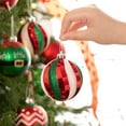 thumbnail image 6 of Valery Madelyn 16ct 3.15" Elf Red Green White Christmas Ornaments, Shatterproof Ornaments for Holiday Party Decor, 6 of 8