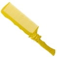 thumbnail image 3 of Set of 2 Detangler Flat Hair Comb Barber Comb Women's Miss 22.4x4.5cm Yellow, 3 of 8