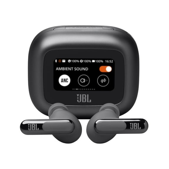 Pre-Owned JBL Live Beam 3 - True wireless noise-cancelling earbuds with stick-closed design and Smart Charging Case - Black