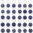 thumbnail image 1 of MOVTOTOP 30 Pcs Étiquettes Rondes de Numéro Marquage Étiquettes de Numéro Porte-Clés Étiquettes de Numéro pour Identification, 1 of 6