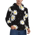 thumbnail image 2 of Sikiie Daisies Flowers Men's Hoodie, Essentials Hoodie, Sweatshirt, Pullover Hooded Sweatshirt for Men-3X-Large, 2 of 7