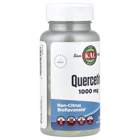爆買！KAL（カル） ケルセチン 1000mg 60粒 サプリメント ハーブ タブレット 植物性エキスQuercetin 1000mg