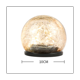 thumbnail image 4 of 2 piezas de 10 cm y 12 cm de bola de tierra solar con grietas para exteriores, impermeable, para balcón, jardín, patio, paisaje, luz decorativa para exteriores/jardín, 4 of 5