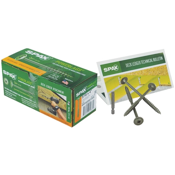 5/16X4 WH PWRLAG SCREW