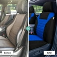 thumbnail image 6 of FH Group Premium 3D Air Mesh Blue Full Set Car Seat Cover with Air Freshener, 6 of 7