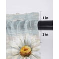 thumbnail image 6 of Vintage Flowers Tier Curtains 45 Inch Length,Sheer Curtains for Bedroom Living Room Window White Daisy Spring Floral Summer Botanical Small Half Window Kitchen Curtains & Drapes 27.5"x45" 2 Panels, 6 of 6