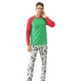 thumbnail image 2 of Pyjamas Parent-Enfant Ensemble Pantalon Imprimé Arbre de Noël, 2 of 9