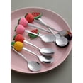 thumbnail image 6 of Grandest Birch 4PCS(sent 1PC) Tea Spoon Adorable Convenient Fruit Shaped Mini Cartoon Ice Cream Scoop for Restaurants, 6 of 6