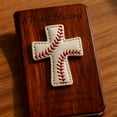 thumbnail image 7 of Leutsin A Pocket Blessing - Baseball Football Softball Cross Edition,Handmade Pocket-Sized Cross Gift for Christian Athletes,Inspirational Token for Teams & Youth Group Encouragement Decor,5.6", 7 of 7
