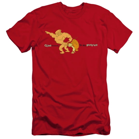 Ren And Stimpy Cling Tenaciously To My Buttocks Unisex Adult Canvas Brand T Shirt