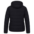 thumbnail image 2 of Chrisuno Womens Plus Size Winter Coats Women's Lightweight Long-Sleeve Full-Zip Water-Resistant Packable Hooded Puffer Jacket Black 2X, 2 of 5
