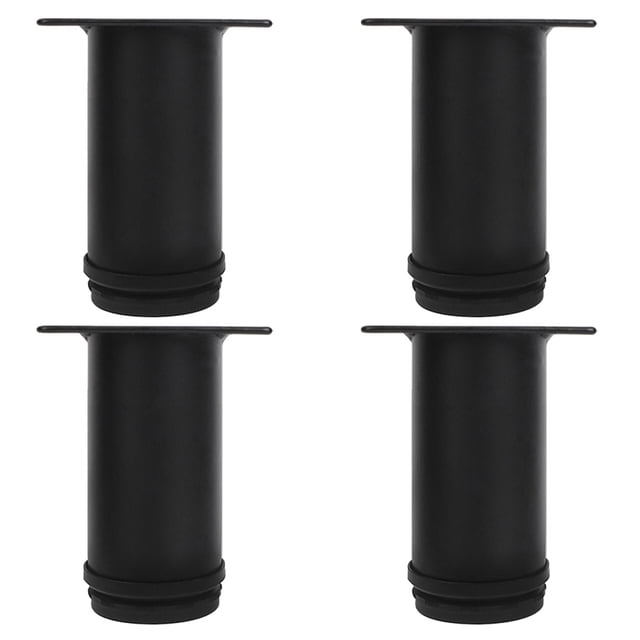 4 piezas de patas ajustables para muebles de acero inoxidable, almohadillas de aumento para muebles